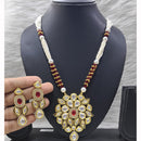 FS Collection Designer Kundan And Pearls Necklace Set
