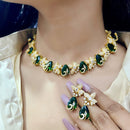 FS Collection Radiant Crystal Stone Festive Necklace Set