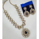 FS Collection Heritage Kundan Stone And Austrian Stone Necklace Set