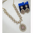 FS Collection Heritage Kundan Stone And Austrian Stone Necklace Set