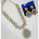 FS Collection Heritage Kundan Stone And Austrian Stone Necklace Set