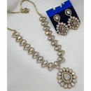 FS Collection Heritage Kundan Stone And Austrian Stone Necklace Set
