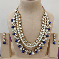 FS Collection Austrian Stone And Pearl Designer Necklace Set