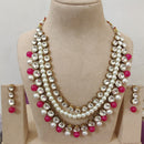 FS Collection Austrian Stone And Pearl Designer Necklace Set