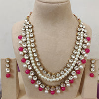 FS Collection Austrian Stone And Pearl Designer Necklace Set