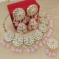FS Collection Royal Kundan And Pearl And Beads Necklace Set