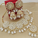 FS Collection Royal Kundan And Pearl And Beads Necklace Set