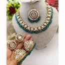 FS Collection Luxe Mirror Shine And Pearl Necklace Set