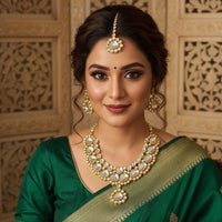 FS Collection Classic Kundan Necklace Set