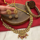 FS Collection Classic Pota Stone Temple Necklace Set