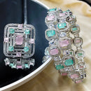 FS Collection Elegant American Diamond Jewellery Combo Set