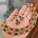 FS Collection Royal Crystal Stone Designer Necklace Set