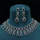 FS Collection Elegant American Diamond Fashion Necklace Set