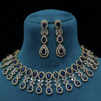 FS Collection Elegant American Diamond Fashion Necklace Set
