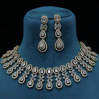 FS Collection Elegant American Diamond Fashion Necklace Set