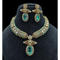 FS Collection Designer Polki Kundan Choker Necklace Set