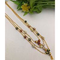 FS Collection Royal Pearl Beaded Long Necklace