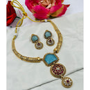 FS Collection Traditional Pota Stone Designer Necklace Set