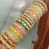 FS Collection Royal Crystal Stone Designer Bangles Set