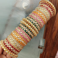FS Collection Royal Crystal Stone Designer Bangles Set