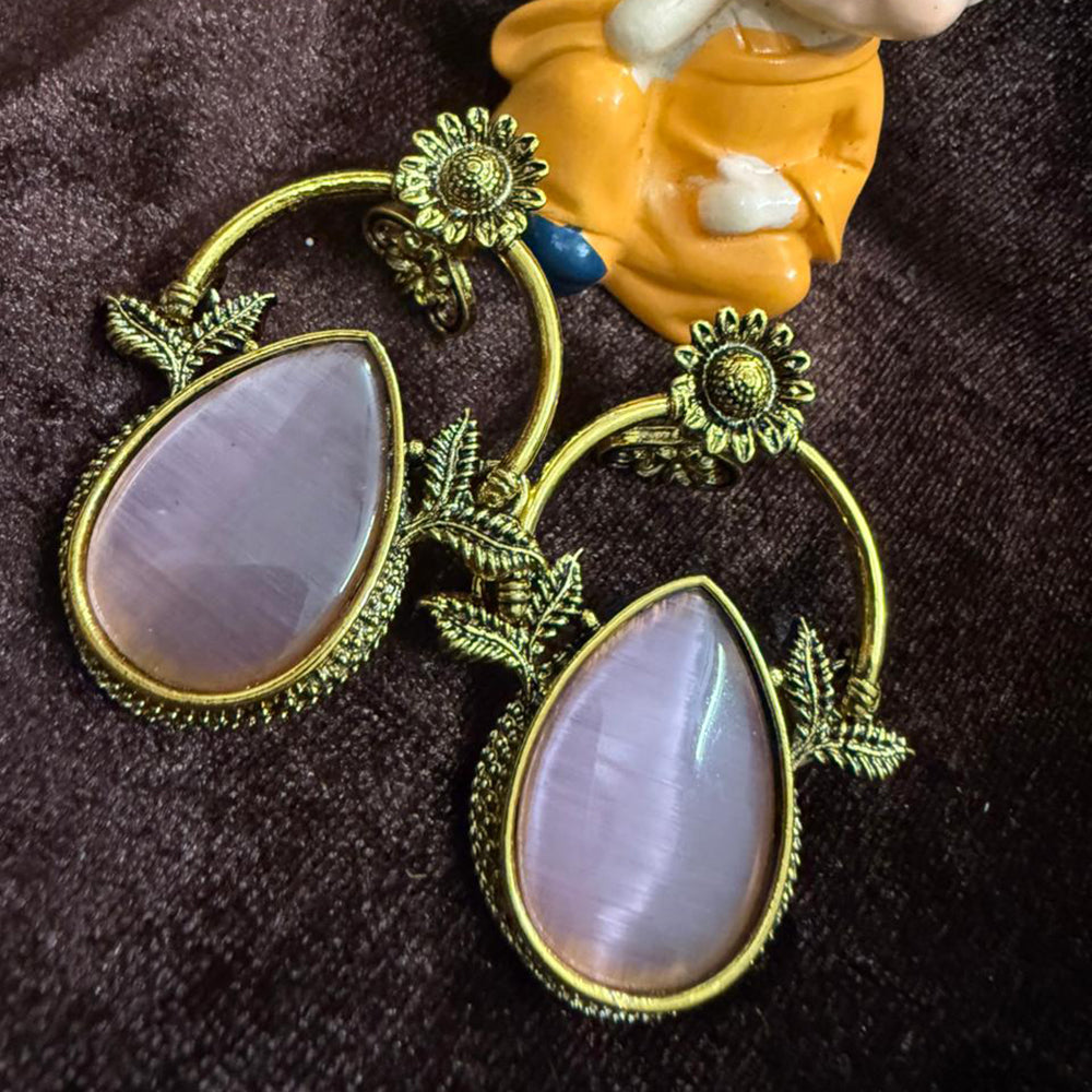 FS Collection Pota Stone Designer Dangler Earrings