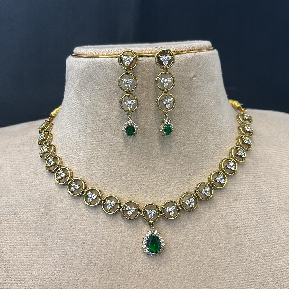 FS Collection Sparkling Austrian And Crystal Stone Elegance Necklace Set