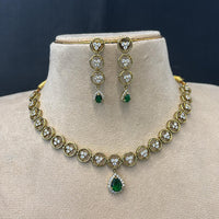 FS Collection Sparkling Austrian And Crystal Stone Elegance Necklace Set