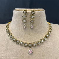 FS Collection Sparkling Austrian And Crystal Stone Elegance Necklace Set