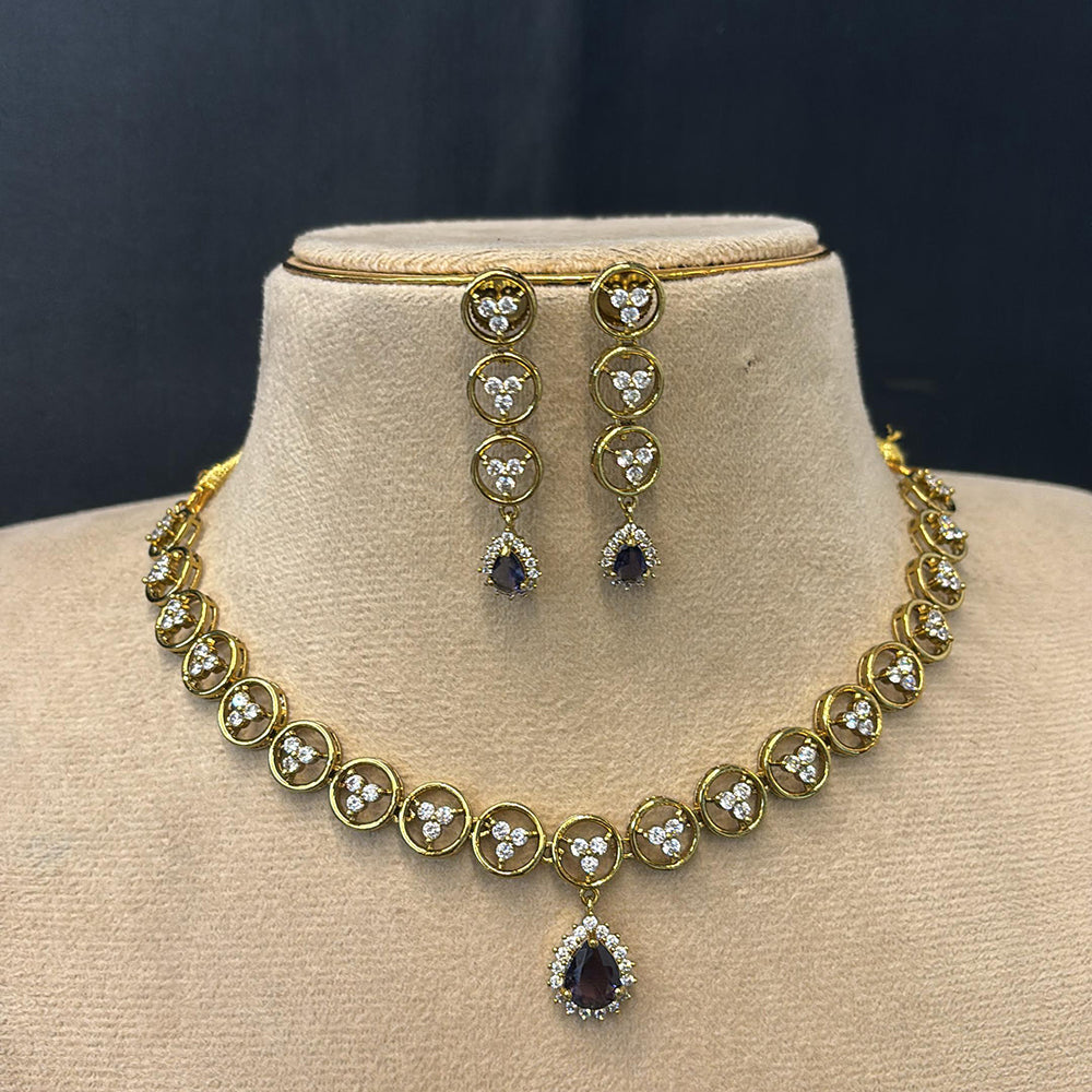 FS Collection Sparkling Austrian And Crystal Stone Elegance Necklace Set