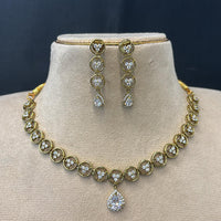 FS Collection Sparkling Austrian And Crystal Stone Elegance Necklace Set
