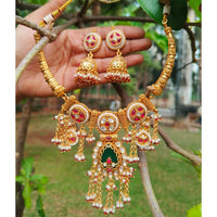 FS Collection Heritage Pota Stone And Pearl Necklace Set