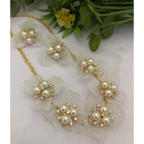 FS Collection Trendy Blossom Pearl Necklace Set