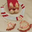 FS Collection Premium Austrian Stone Pearl And Beads Necklace Set