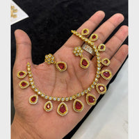 FS Collection Classic Crystal Stone And Austrian Stone Necklace Set
