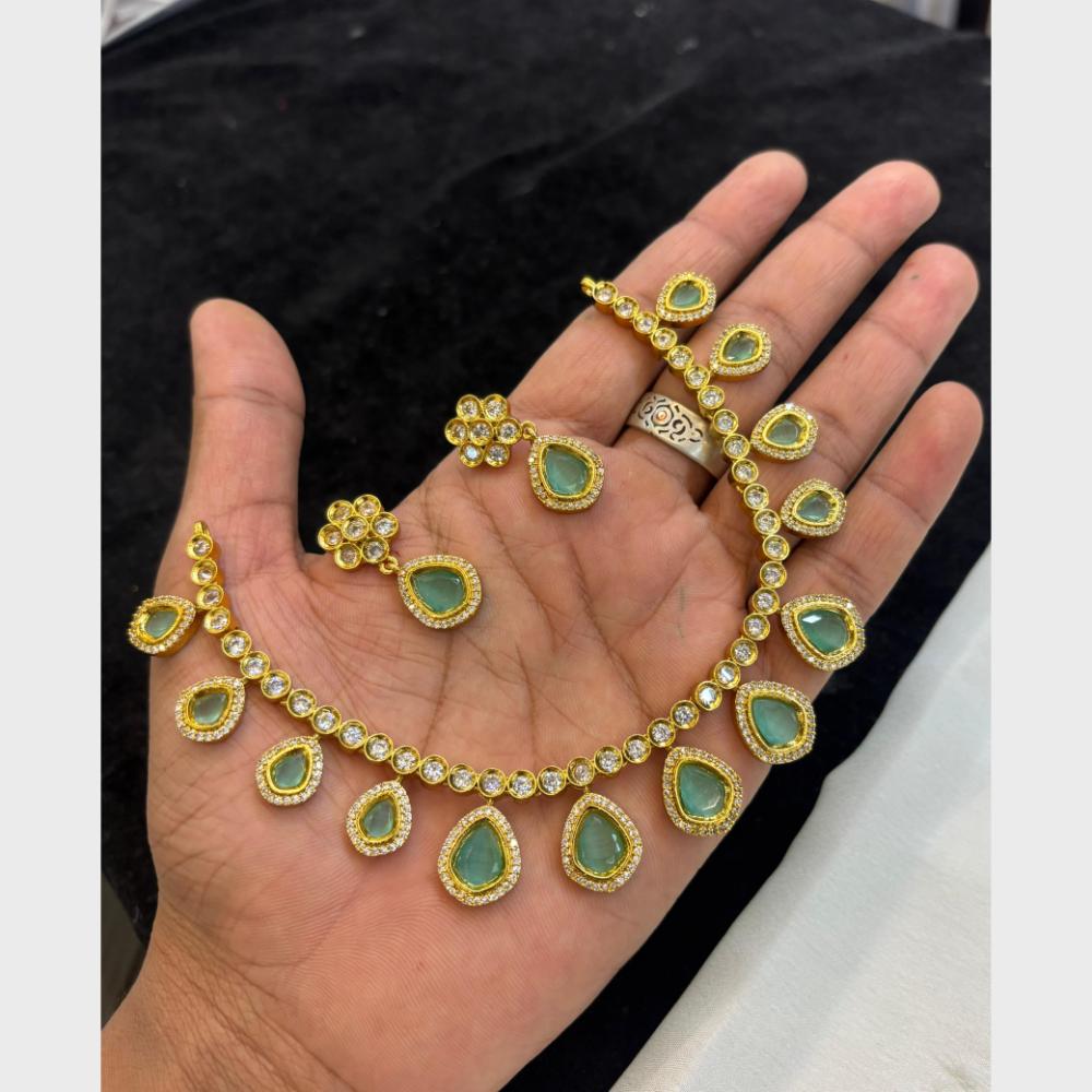 FS Collection Classic Crystal Stone And Austrian Stone Necklace Set
