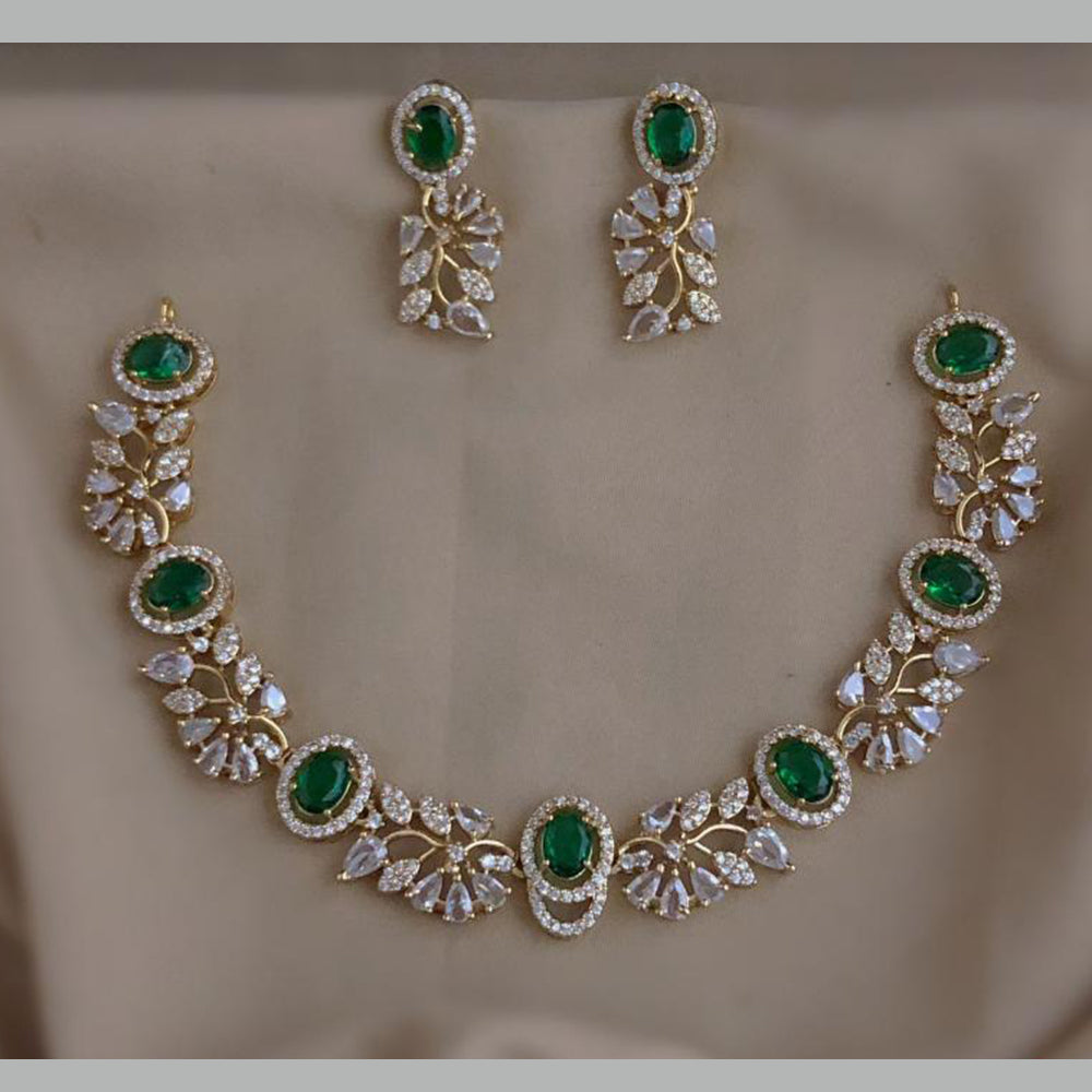 FS Collection Classic Crystal Stone And Austrian Stone Necklace Set 