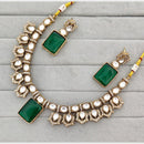 FS Collection Classic Pota Stone And Austrian Stone Necklace Set