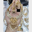 FS Collection Spiritual Ganesha Pearl Jewellery Necklace Set