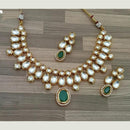 FS Collection Ethnic Design Kundan Stone Necklace Set