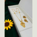 FS Collection Royal Gold Forming  Meenakari Long Necklace Set