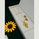 FS Collection Royal Gold Forming  Meenakari Long Necklace Set