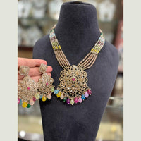 FS Collection Premium Austrian Stone And Beads Necklace Set