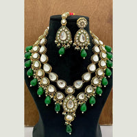 FS Collection Heritage Kundan Stone Pearl And Beads Designer Necklace Set