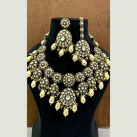 FS Collection Heritage Kundan Stone Pearl And Beads Designer Necklace Set