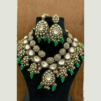 FS Collection Heritage Kundan Stone Pearl And Beads Designer Necklace Set