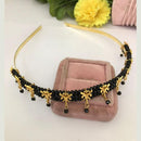 FS Collection Classic Black Pearl Hair Band