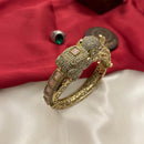 FS Collection Traditional Austrian Stone And Pota Stone Elephant Motif  Kada Bangles