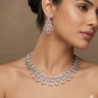 FS Collection Royal Look Austrian Stone Necklace Set