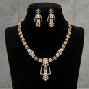 FS Collection Premium American Diamond Statement Necklace Set