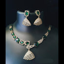 FS Collection Premium American Diamond Statement Necklace Set